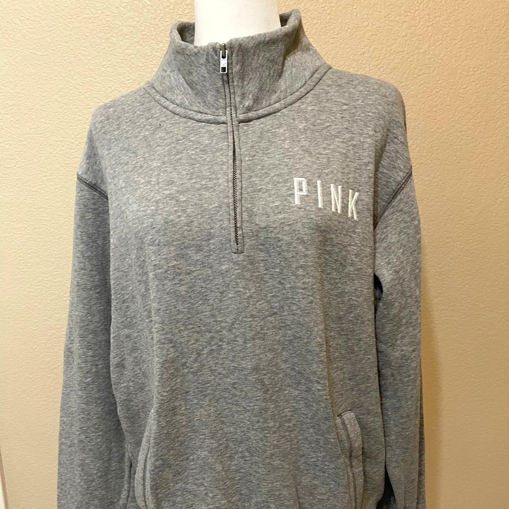Victoria's Secret PINK Half Zip Sweatshirt Large